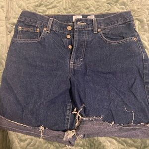 Calvin Klein cut off button up shorts
